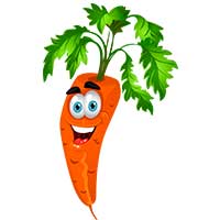 Срисовки морковь - распечатать, скачать бесплатно