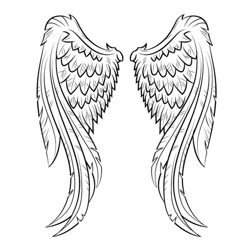 крылья ангела - распечатать, скачать бесплатно