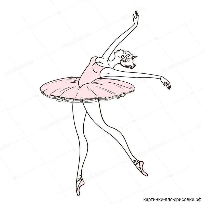 балерина играет лебедя - распечатать, скачать бесплатно