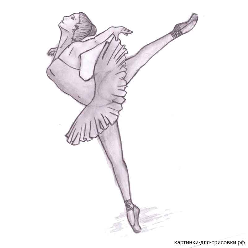 балерина на тренировке - распечатать, скачать бесплатно