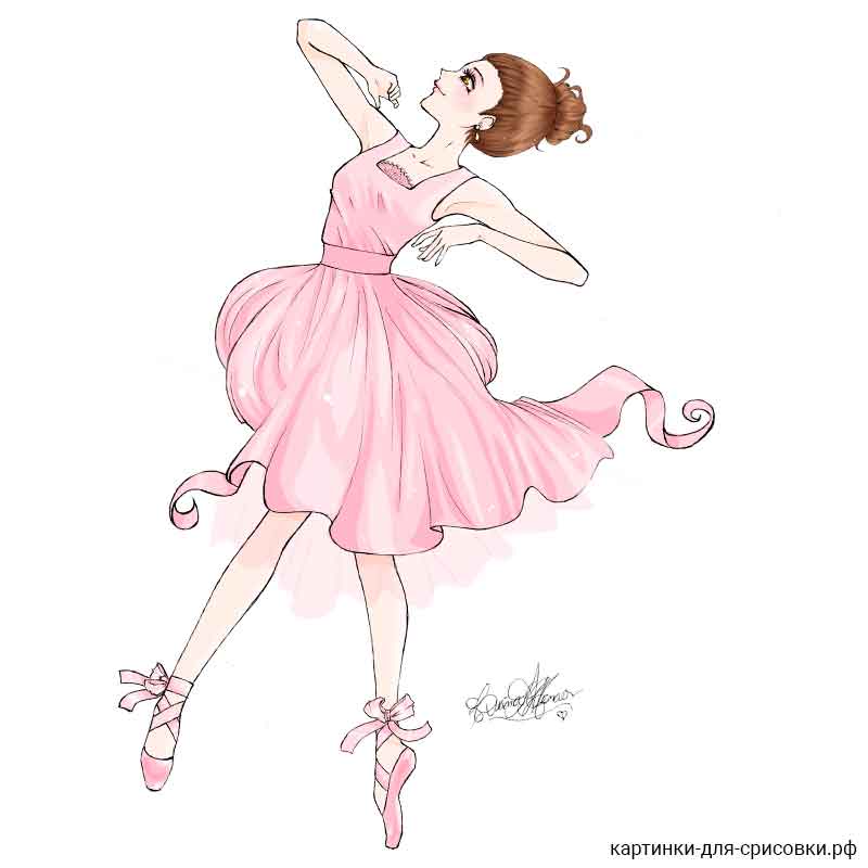 красивая балерина - распечатать, скачать бесплатно