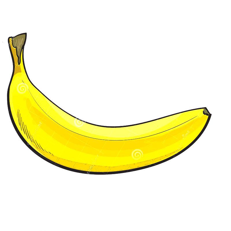 Легкий рисунок банана