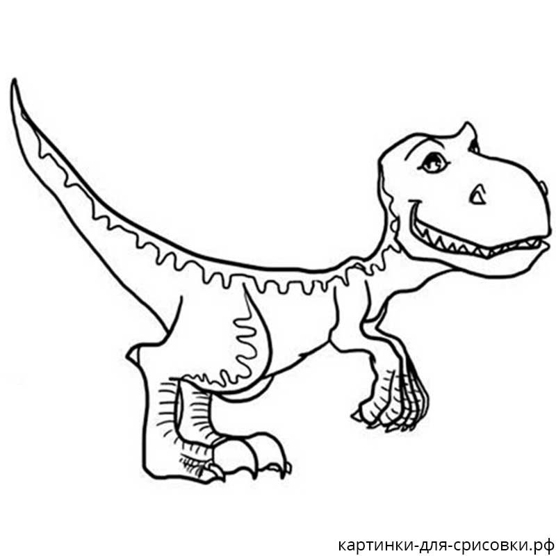 молодой тираннозавр - распечатать, скачать бесплатно