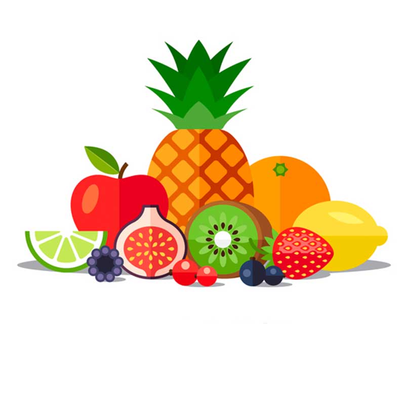 полезные фрукты еда - распечатать, скачать бесплатно