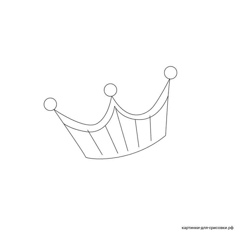 трехзубая корона - распечатать, скачать бесплатно