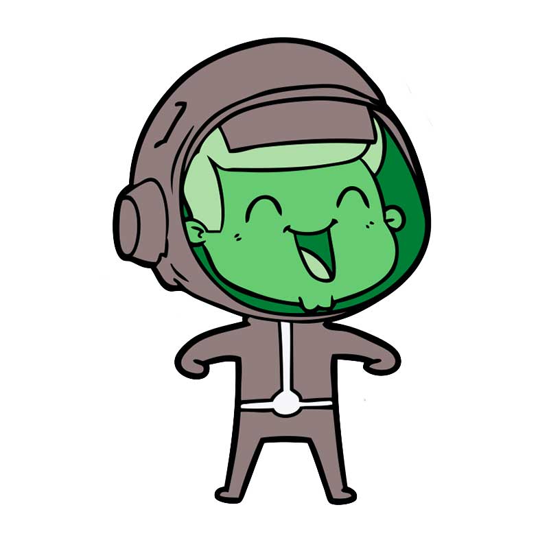 зеленый космонавт - распечатать, скачать бесплатно