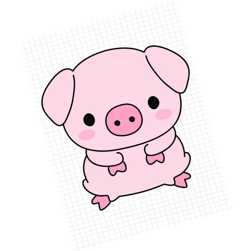 Свинка для срисовки. Свинья для срисовки. Милая Свинка для срисовки. Рисунки для срисовки свинки.