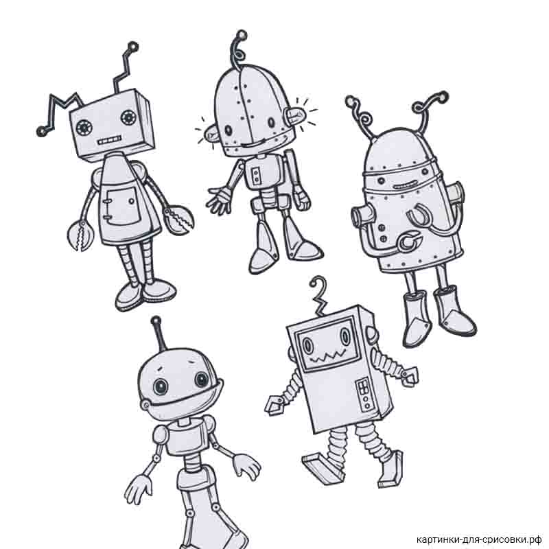 Нарисовать робота 5 класс. Картинки роботов для срисовки. Робот рисунок карандашом. Как нарисовать робота.
