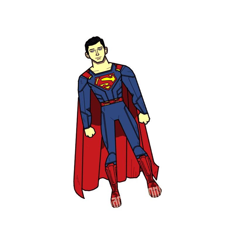 худой супермен - распечатать, скачать бесплатно